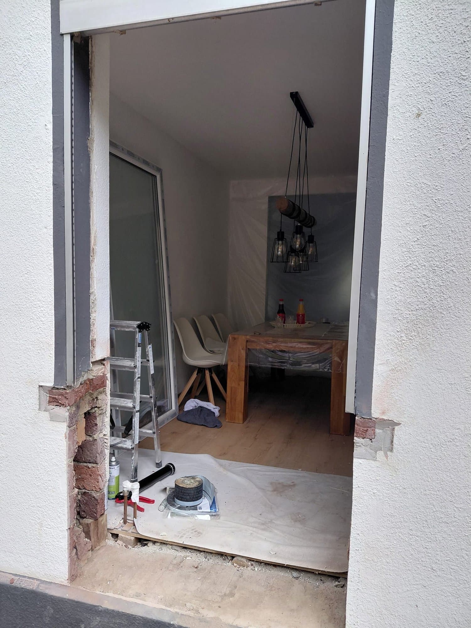 Türöffnung vor der Montage